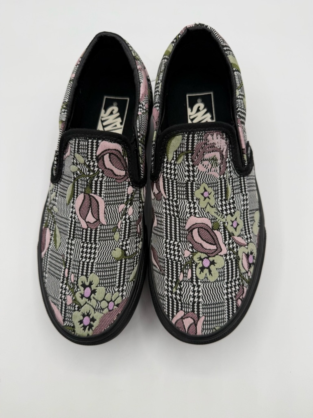 Vans Tapestry Floral Platform Slip-On Sneakers Chunky Sole Street Style Shoes - Picture 10 of 17